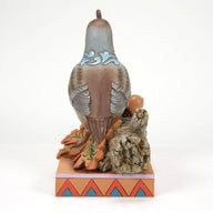 Jim Shore SHADES OF FALL 6016632 Thanksgiving Harvest Leaves Quail Figurine