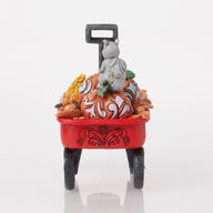 Jim Shore HARVEST HAUL 6016634 Hello Fall Wagon Squirrel Figurine