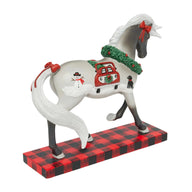 Trail of Painted Ponies Figurine TAILGATE CHRISTMAS 6016945 Wreath Truck Horse Buffalo Plaid