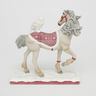 Trail of Painted Ponies Figurine ALPINE SNOW 6016948 Horse White Owl Bells