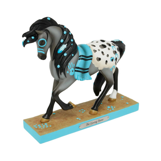 Trail of Painted Ponies Figurine THE LIVING STONE 6016953 Turquoise Horse