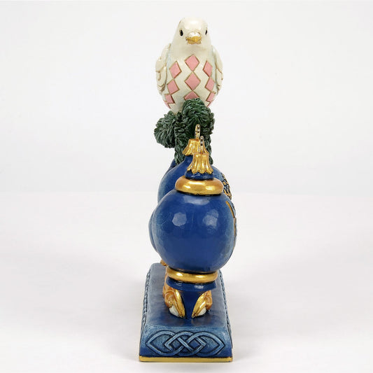 Jim Shore PEACEFUL PERCH 6017042 Twilight Blue Gold Dove Hope Figurine