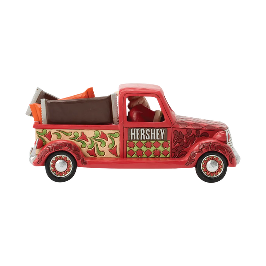 Jim Shore SANTA'S CANDY CARGO 6017218 HERSHEY Chocolate Truck Figurine