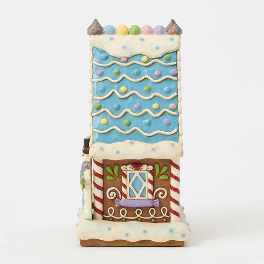 Jim Shore LIFE IS WHAT YOU BAKE IT Gingerbread Sweet Shop LED Figurine