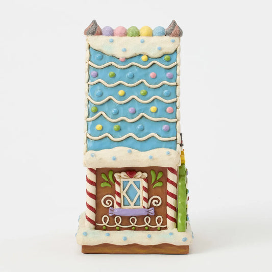 Jim Shore LIFE IS WHAT YOU BAKE IT Gingerbread Sweet Shop LED Figurine