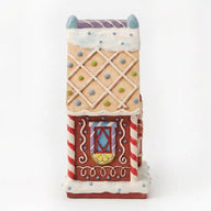 Jim Shore WISHING YOU A SWEET CHRISTMAS Gingerbread Toy Shop LED Figurine