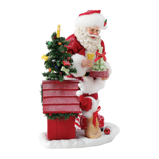 PUPPY'S CHRISTMAS Dept 56 Possible Dreams Santa Dog Gifts 6017815 Customizable