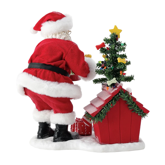 PUPPY'S CHRISTMAS Dept 56 Possible Dreams Santa Dog Gifts 6017815 Customizable