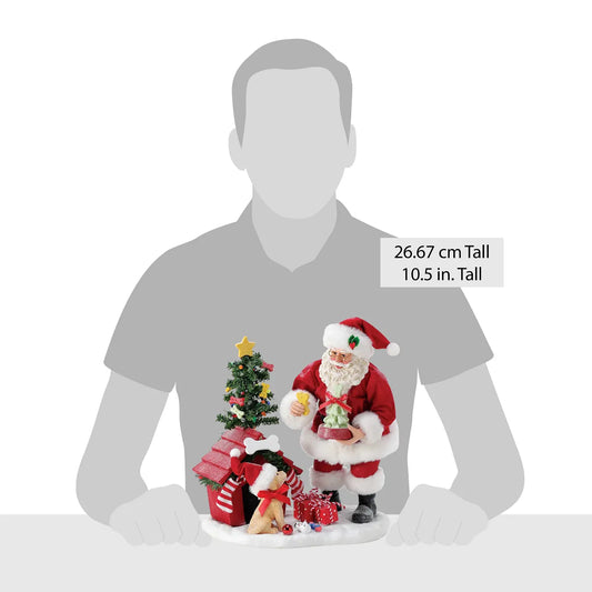 PUPPY'S CHRISTMAS Dept 56 Possible Dreams Santa Dog Gifts 6017815 Customizable