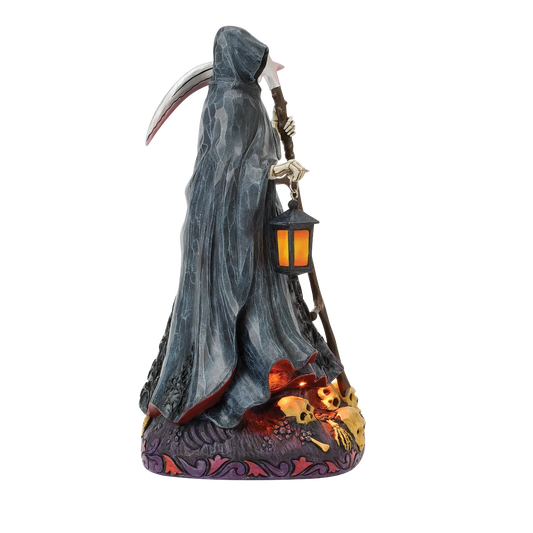 Jim Shore HAUNTED NIGHTS EQUAL MANY FRIGHTS 6018086 Halloween Grim Reaper Figurine