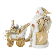 GRAND ENTRANCE Dept 56 Possible Dreams Gold Santa Sleigh Figurine 6018266