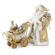 GRAND ENTRANCE Dept 56 Possible Dreams Gold Santa Sleigh Figurine 6018266