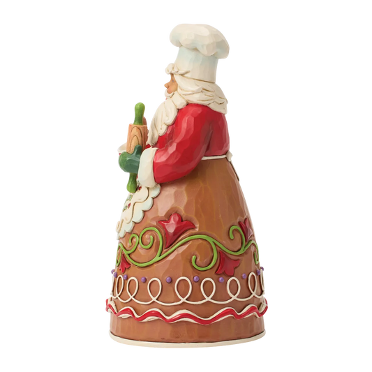 Jim Shore BAKING HOLIDAY MAGIC 6018881 Gingerbread Pastry Chef Santa Figurine