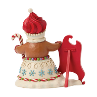 Jim Shore TIME FOR A SWEET TREAT Gingerbread Snowman Latte 6018882 Figurine