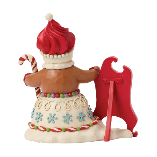 Jim Shore TIME FOR A SWEET TREAT Gingerbread Snowman Latte 6018882 Figurine