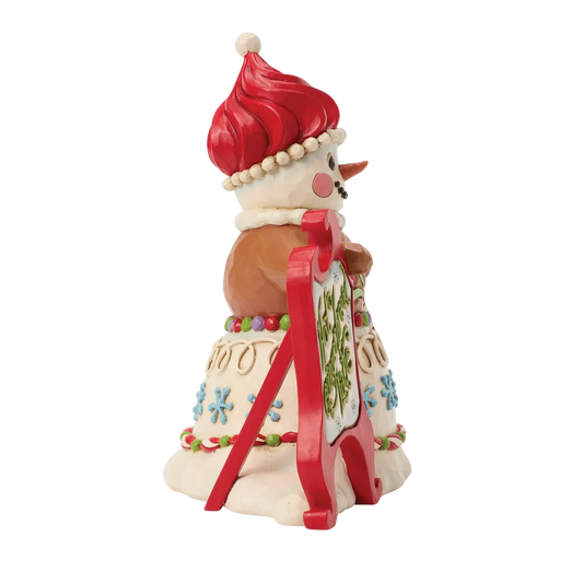 Jim Shore TIME FOR A SWEET TREAT Gingerbread Snowman Latte 6018882 Figurine