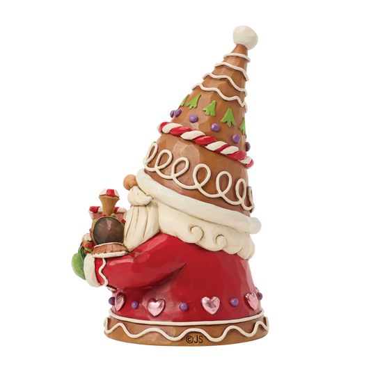 Jim Shore GNOME ON TRACK 6018883 Gingerbread Gnome Train Figurine