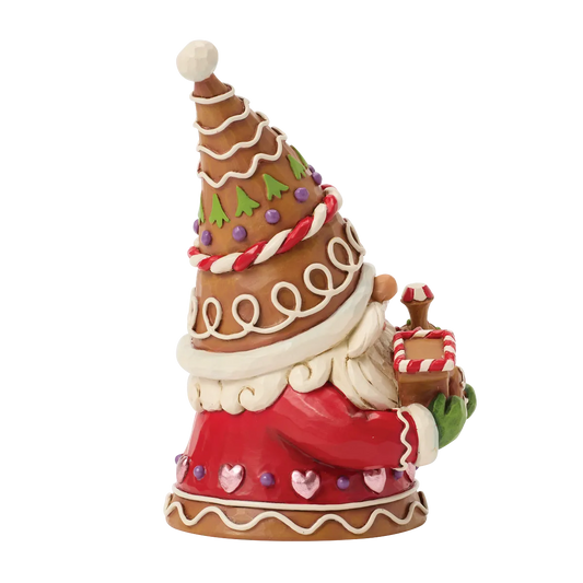 Jim Shore GNOME ON TRACK 6018883 Gingerbread Gnome Train Figurine