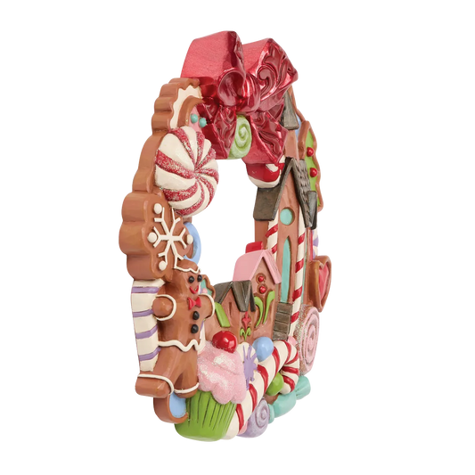 Jim Shore CIRCLE IN SWEETS 6018885 Gingerbread Wreath Figurine