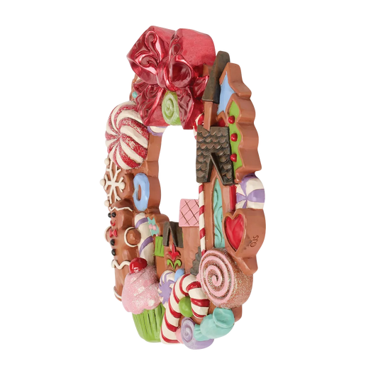 Jim Shore CIRCLE IN SWEETS 6018885 Gingerbread Wreath Figurine