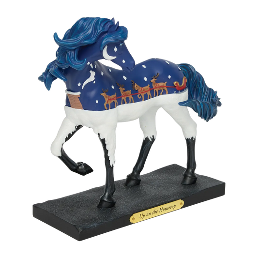 Trail Of Painted Ponies Figurine UP ON THE HOUSETOP 6019060 Horse Reindeer