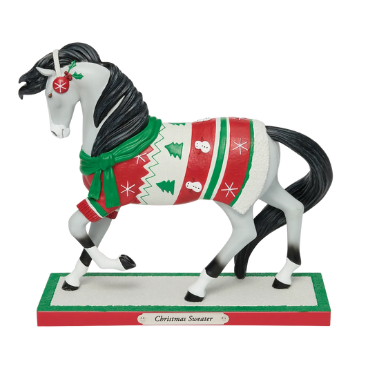 Trail Of Painted Ponies Figurine CHRISTMAS SWEATER 6019061 Festive Horse