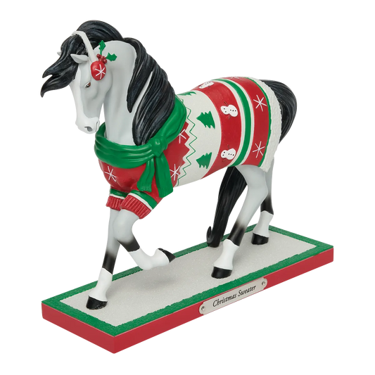 Trail Of Painted Ponies Figurine CHRISTMAS SWEATER 6019061 Festive Horse