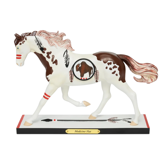 Trail Of Painted Ponies Figurine MEDICINE HAT 6019065 Horse Native American