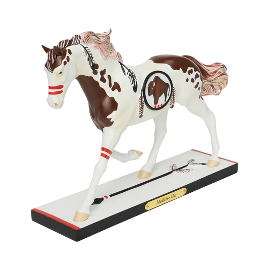Trail Of Painted Ponies Figurine MEDICINE HAT 6019065 Horse Native American
