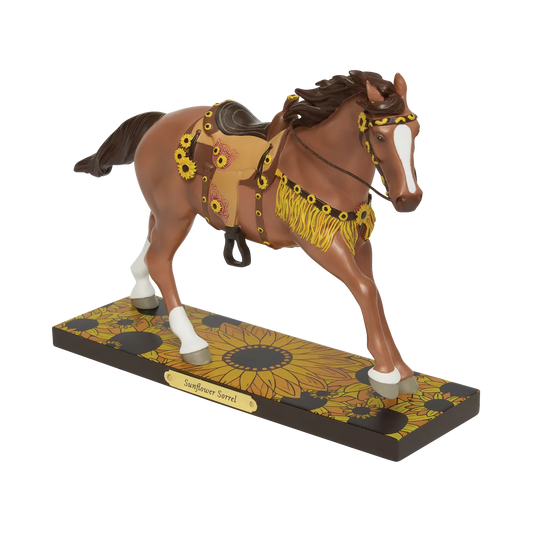 Trail Of Painted Ponies Figurine SUNFLOWER SORREL 6019066 Horse Summer Flowers