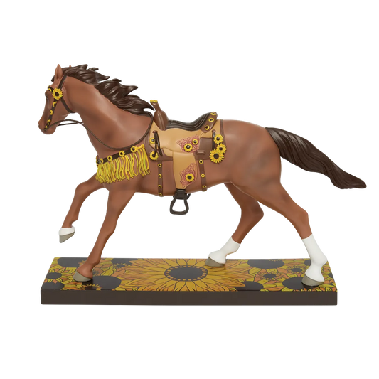 Trail Of Painted Ponies Figurine SUNFLOWER SORREL 6019066 Horse Summer Flowers