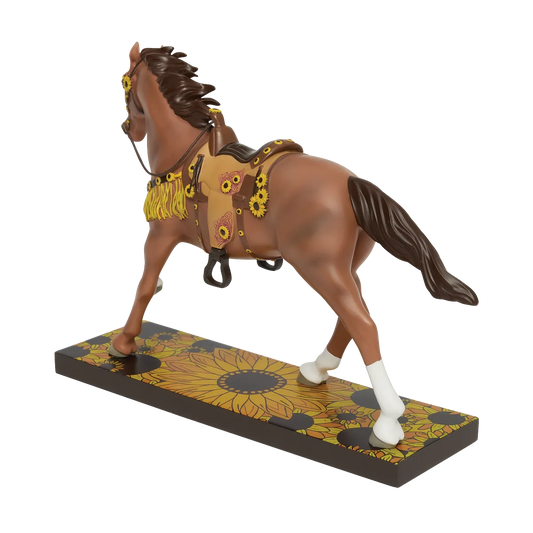 Trail Of Painted Ponies Figurine SUNFLOWER SORREL 6019066 Horse Summer Flowers