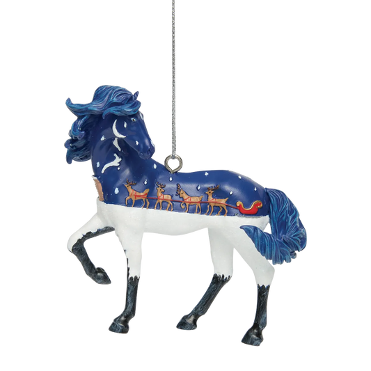Trail Of Painted Ponies Ornament UP ON THE HOUSETOP 6019071 Horse Reindeer