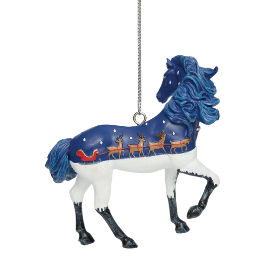 Trail Of Painted Ponies Ornament UP ON THE HOUSETOP 6019071 Horse Reindeer