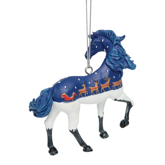 Trail Of Painted Ponies Ornament UP ON THE HOUSETOP 6019071 Horse Reindeer