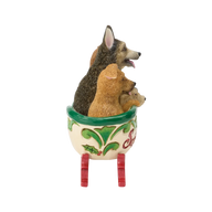 Jim Shore A TAIL-WAGGING CHRISTMAS 6019095 Santa's Rescue Sleigh Dogs Puppies