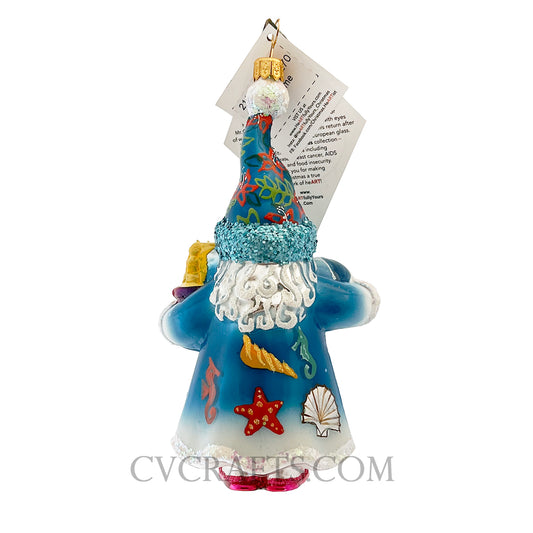 Heartfully Yours BEACH GNOME 21122 Ornament LE 270 Ocean Shell Sand