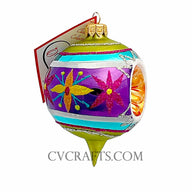 Purple and Blue and Green The Ornament King CANDY SPARKLER Assorted Ornament 42027A Christmas 2025