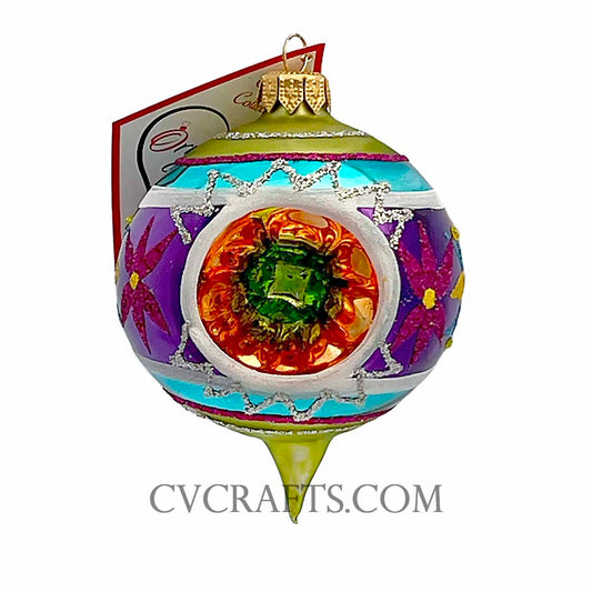 Purple and Blue and Green The Ornament King CANDY SPARKLER Assorted Ornament 42027A Christmas 2025