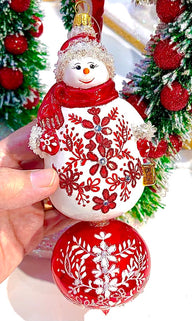 Heartfully Yours FLORAL WINTER 20271 Ornament LE 450 Snowman