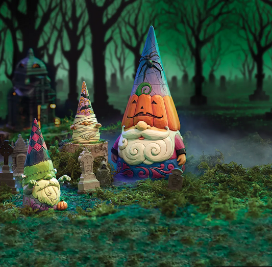 Jim Shore HIDE AND EEK! 6012742 Halloween Gnome Figurine Indoor or Outdoor Use