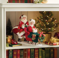 40th ANNIVERSARY RUBY SLEIGH LE Dept 56 Possible Dreams Santa Mrs Claus 6016465