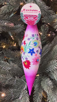 Christopher Radko Fantasia PURPLE SEASON'S GLEAMINGS Ornament 1022115 Polish Drop