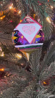 Purple and Blue and Green The Ornament King CANDY SPARKLER Assorted Ornament 42027A Christmas 2025