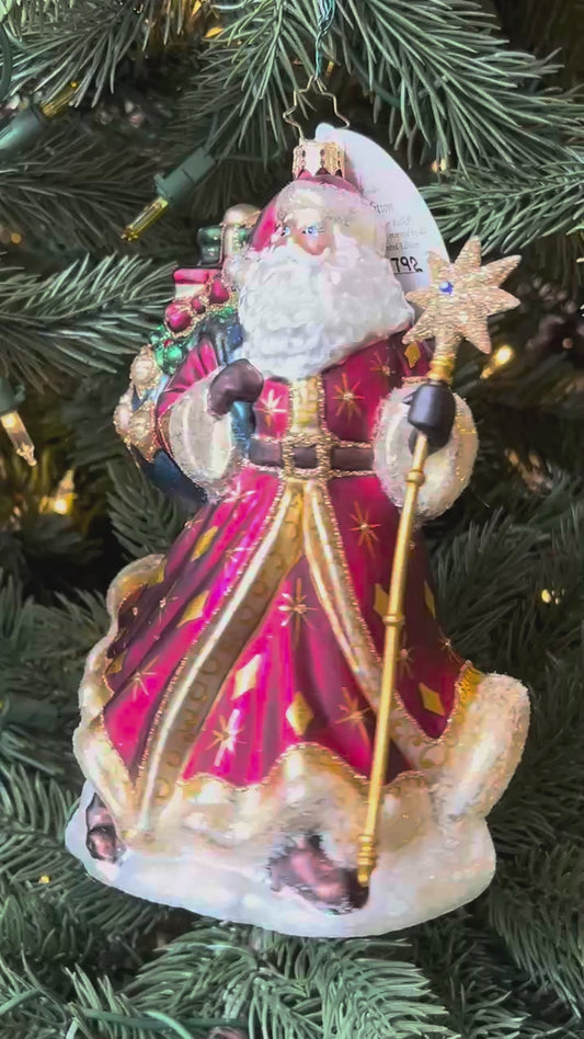 Christopher Radko STARLIGHT KEEPSAKE SANTA Ornament 1022938 Limited Edition