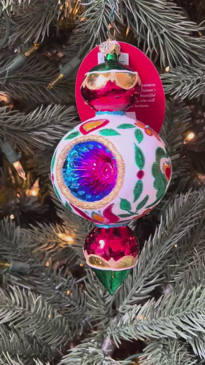 Christopher Radko Fantasia FOLKLORE REFLECTIONS Ornament 1022646 Polish Reflector