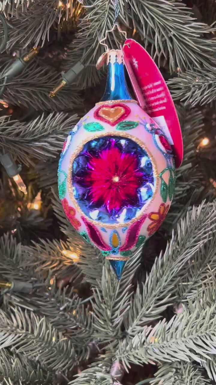 Christopher Radko Fantasia POLISH FOLKLORE DROP Ornament 1022659 Reflector Drop