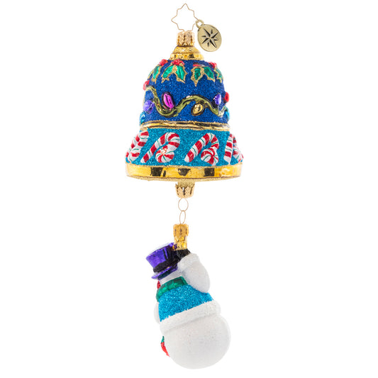 Christopher Radko FROSTY RINGER Ornament 1021370 Snowman Bell