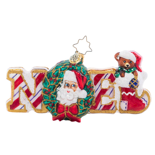 Christopher Radko CHRISTMAS TRADITIONS NOEL Ornament 1021543 Santa