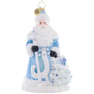 Christopher Radko FROSTY FATHER CHRISTMAS Ornament 1021628 Blue